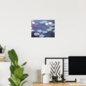 Monet - Roze watergelilies Poster (Thuiskantoor)