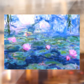 Monet Roze watergelilies Raamsticker (Vel 2)