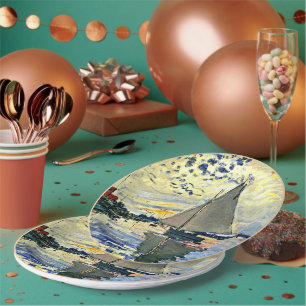 Monet - Sailboat at le Petit Gennevilliers Papieren Bordje