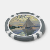 Monet Sailboat French Impressionism Classic Art Poker Chips (Enkel)