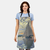 Monet Sailboat French Impressionism Classic Art Schort (Gedragen)