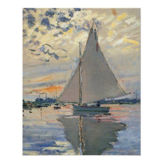 Monet Sailboot Perfect Poster (Voorkant)