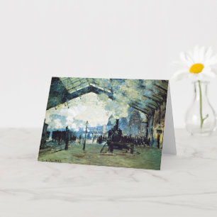 Monet - Saint-Lazare Gare, Normandië Trein, Kaart