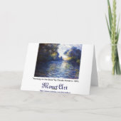 Monet Seine River Impressionism Art Card Kaart (Achterkant)