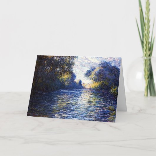 Monet Seine River Impressionism Art Card Kaart (Voorkant)