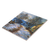 Monet - Sneeuw-effect in Limetz, Tegeltje (Zijkant)