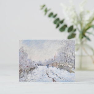 Monet Sneeuwlandschap bij Argenteuil Feestdagenkaart