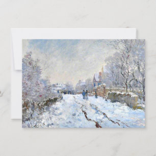 Monet - Sneeuwscène in Argenteuil Kaart