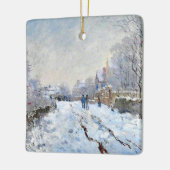 Monet - Snow Scene at Argenteuil Keramisch Ornament (Links)