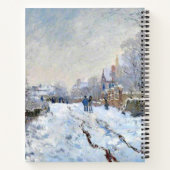 Monet - Snow Scene at Argenteuil Notitieboek (Achterkant)
