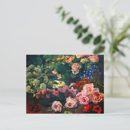Monet Spring Flowers Briefkaart (Staand voorkant)
