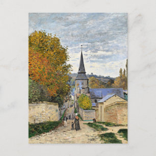 Monet - Straat in Sainte-Adresse, Briefkaart