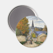 Monet - Straat in Sainte-Adresse, fijne kunst, Mag Magneet (Voorkant / Achterkant)