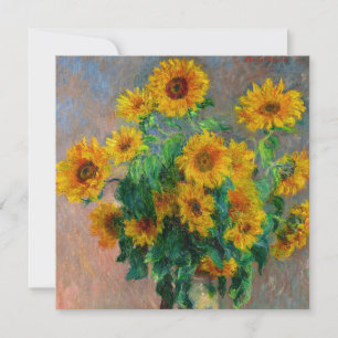 Monet Sunflower Kaart