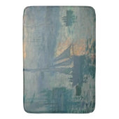 Monet Sunrise Marine Impressionisme Schilderen Badmat (Voorkant Verticaal)