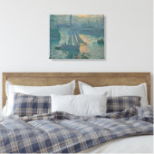 Monet Sunrise Marine Impressionisme Schilderen Canvas Afdruk (Insitu (Slaapkamer))