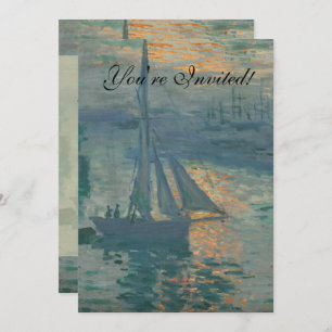 Monet Sunrise Marine Impressionisme Schilderen Kaart