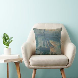 Monet Sunrise Marine Impressionisme Schilderen Kussen