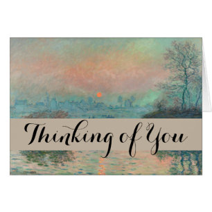 Monet Sunset Seine Beaux-Art Impressionnisme