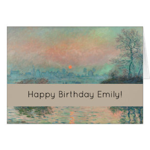 Monet Sunset Seine Beaux-Art Impressionnisme