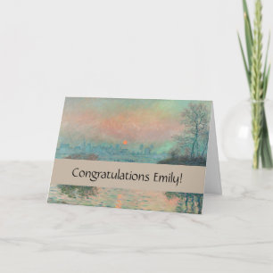 Monet Sunset Seine Fine Art Impressionisme Kaart