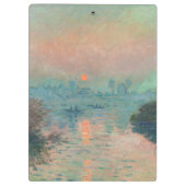 Monet Sunset Seine Fine Art Impressionisme Klembord (Achterkant)