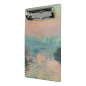 Monet Sunset Seine Fine Art Impressionisme Mini Klembord (Angled2)