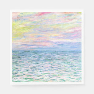 Monet - Sunset te Pourville, fijne kunst Servet
