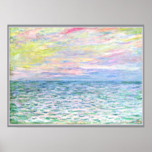 Monet - Sunset te Pourville Poster