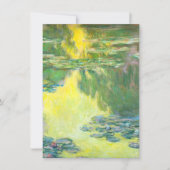 Monet Sunset Waterlilies-uitvindingen Kaart (Voorkant)
