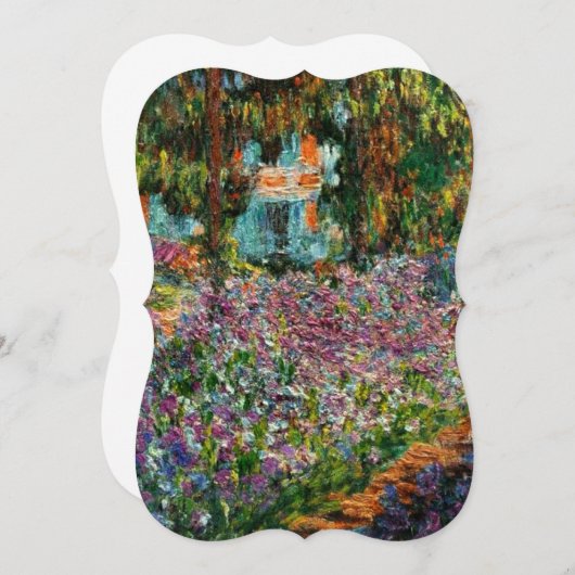 Monet The Artist's Garden in Giverny Kaart (Voorkant / Achterkant)