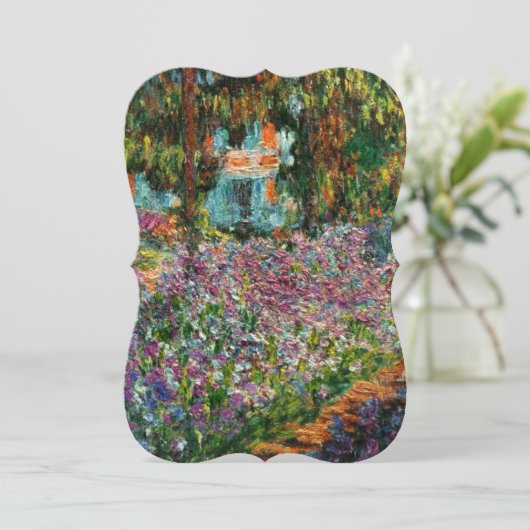 Monet The Artist's Garden in Giverny Kaart (Staand voorkant)