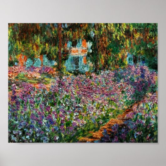 Monet The Artist's Garden in Giverny Poster (Voorkant)