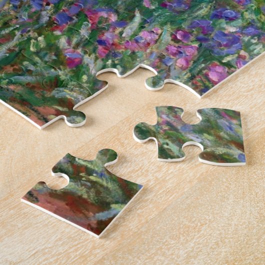 Monet "The Iris Garden at Giverny" Legpuzzel (Zijkant)