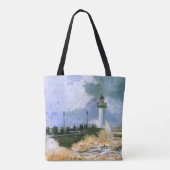 Monet - The Jetty at Le Havre Tote Bag (Achterkant)