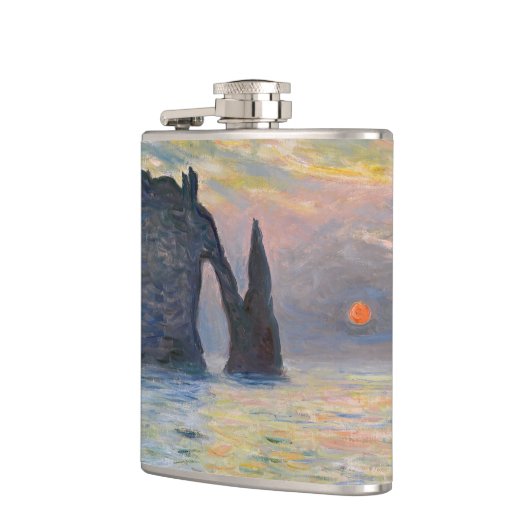 Monet - The Manneport, Cliff at Etretat, Sunset Heupfles (Links)