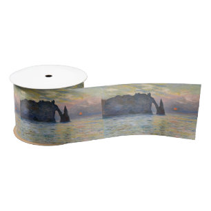 Monet - The Manneport, Cliff at Etretat, Sunset Lint