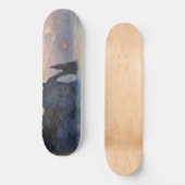 Monet - The Manneport, Cliff at Etretat, Sunset Skateboard (Voorkant)