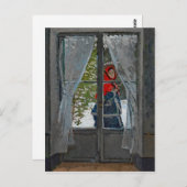 Monet The Red Kerchief  schilderen Briefkaart (Voorkant / Achterkant)