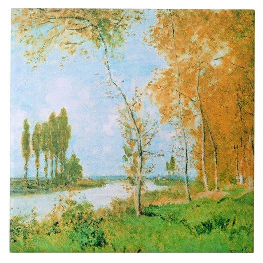 Monet - The Spring in Argenteuil, Tegeltje (Voorkant)