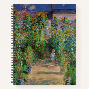 Monet Tuin Vetheuil Impressionisme Bloem Schildere Notitieboek