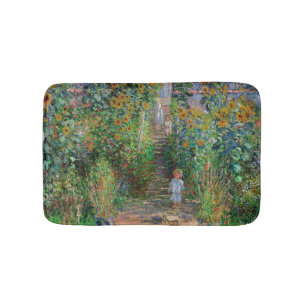 Monet Tuin Vetheuil Impressionisme Bloem Schilderi Badmat