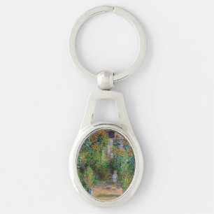 Monet Tuin Vetheuil Impressionisme Schilderij Sleutelhanger