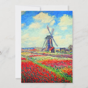 Monet Tulips Windmill Aankondiging