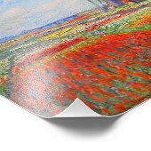 Monet Tulips Windmill Foto Afdruk (Hoek)