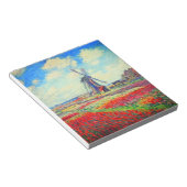 Monet Tulips Windmill Notitieblok (Schuin)