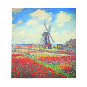 Monet Tulips Windmill Notitieblok