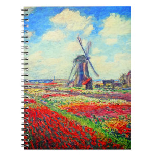 Monet Tulips Windmill Notitieboek