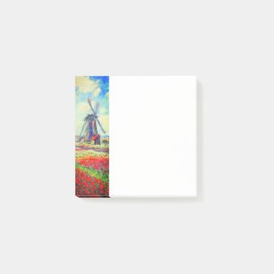 Monet Tulips Windmill Post-it® Notes