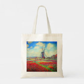 Monet Tulips Windmill Tote Bag (Achterkant)